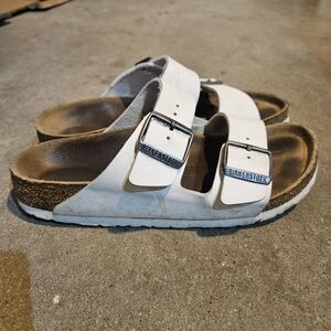 Birkenstock White Arizona Sandals